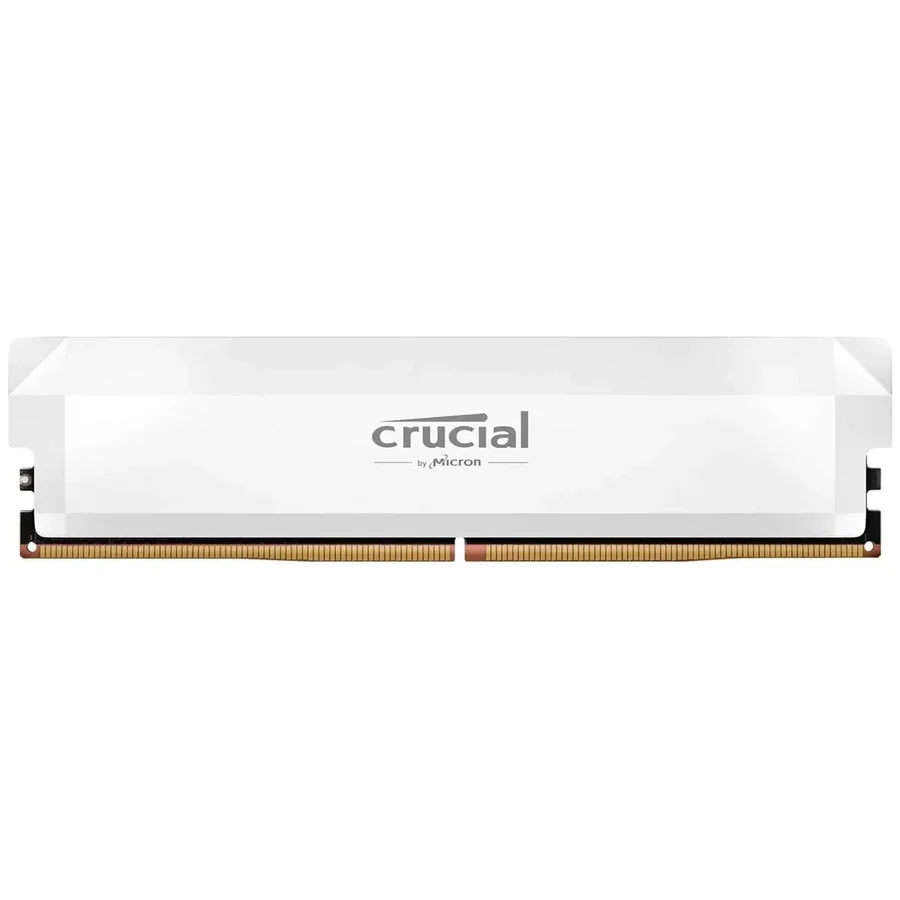 זיכרון לנייח DRAM Crucial Pro OC DDR5 32GB 6400MHz CL40 לבן Tray