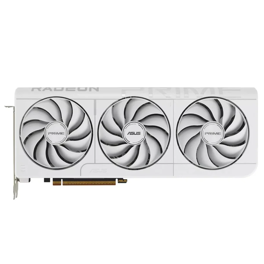 Asus Prime Radeon RX 9070 XT White OC Edition 16GB GDDR6 Graphics Card