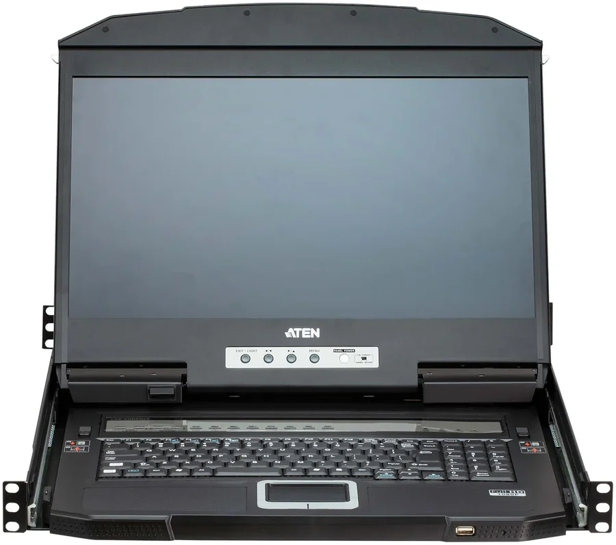 מתג KVM עם מסך LCD ATEN CL3884NW 4-Port USB HDMI Multi-View 18.5