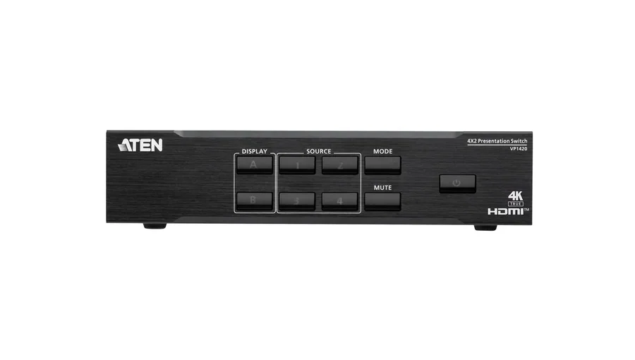 Презентационный коммутатор ATEN VP1420 4x2 True 4K Presentation Matrix Switch