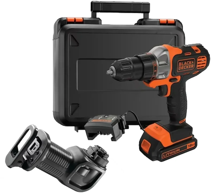 Black & Decker MultiEvo 18V MT218K + MTRS10 Saw Head Cordless Drill/Driver Kit