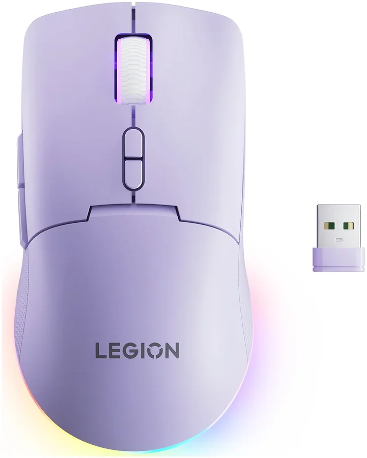 עכבר גיימינג אלחוטי Lenovo Legion M220 Wireless RGB Gaming Mouse סגול