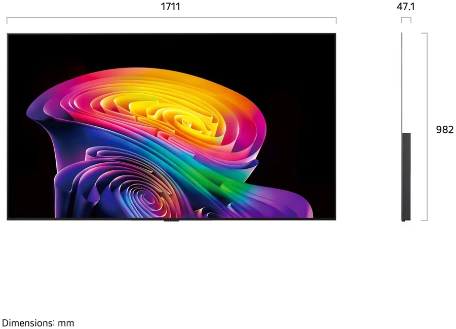 טלוויזיה חכמה LG OLED77C66LA OLED evo AI 4K