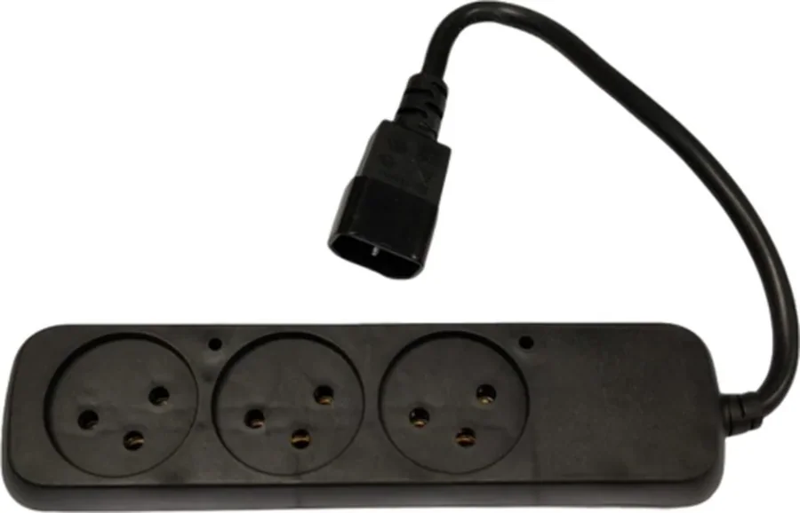 Разветвитель питания для ИБП GENERIC UPS Power Splitter IEC Plug to 3 Israeli Sockets
