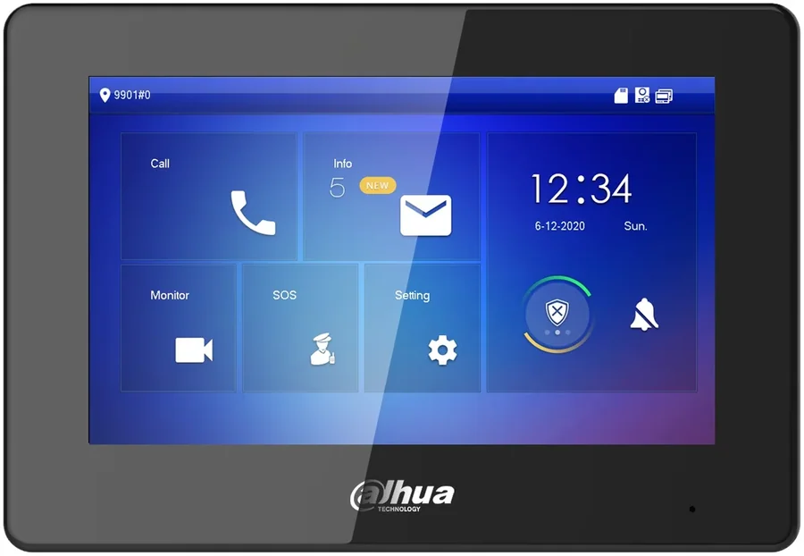 מסך אינטרקום IP Dahua VTH5421HB שחור