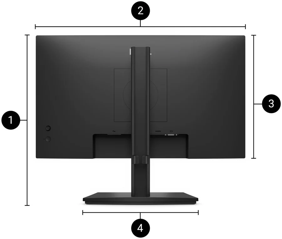 מסך מחשב Dell Pro 22 Adjustable Stand Monitor E2226HS