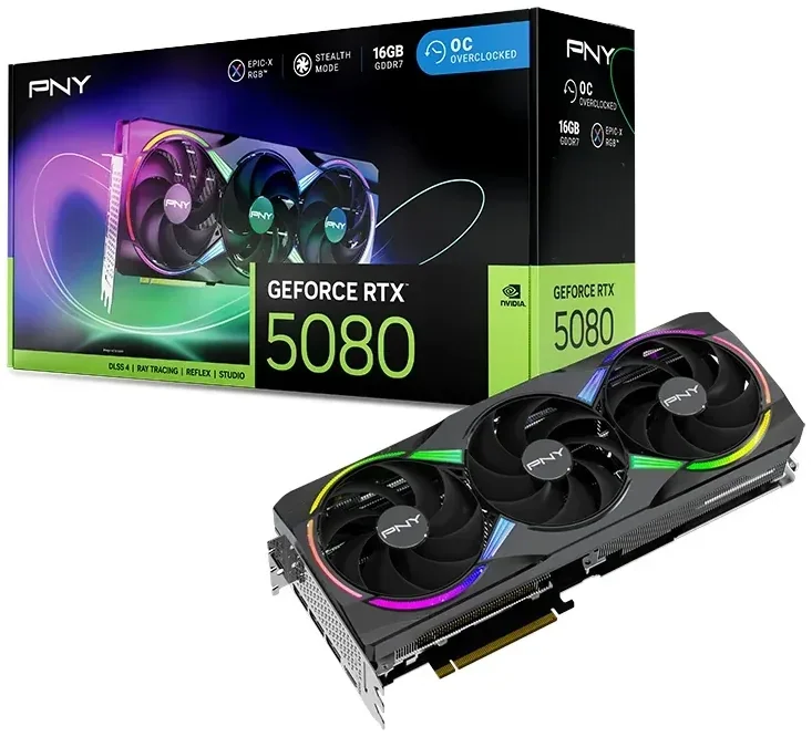 Видеокарта PNY GeForce RTX 5080 ARGB EPIC-X RGB OC