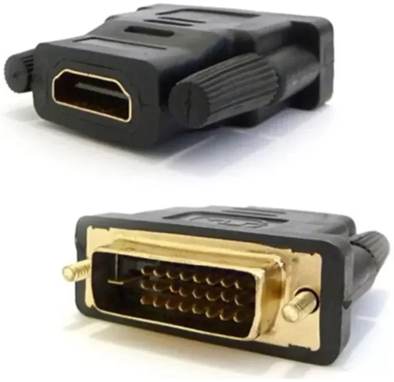 Gold Touch DVI Male To HDMI Female Adapter