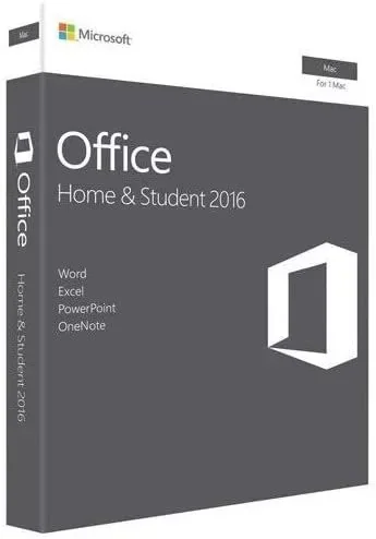 Microsoft Office Mac Home Student 2016 English Boxed License