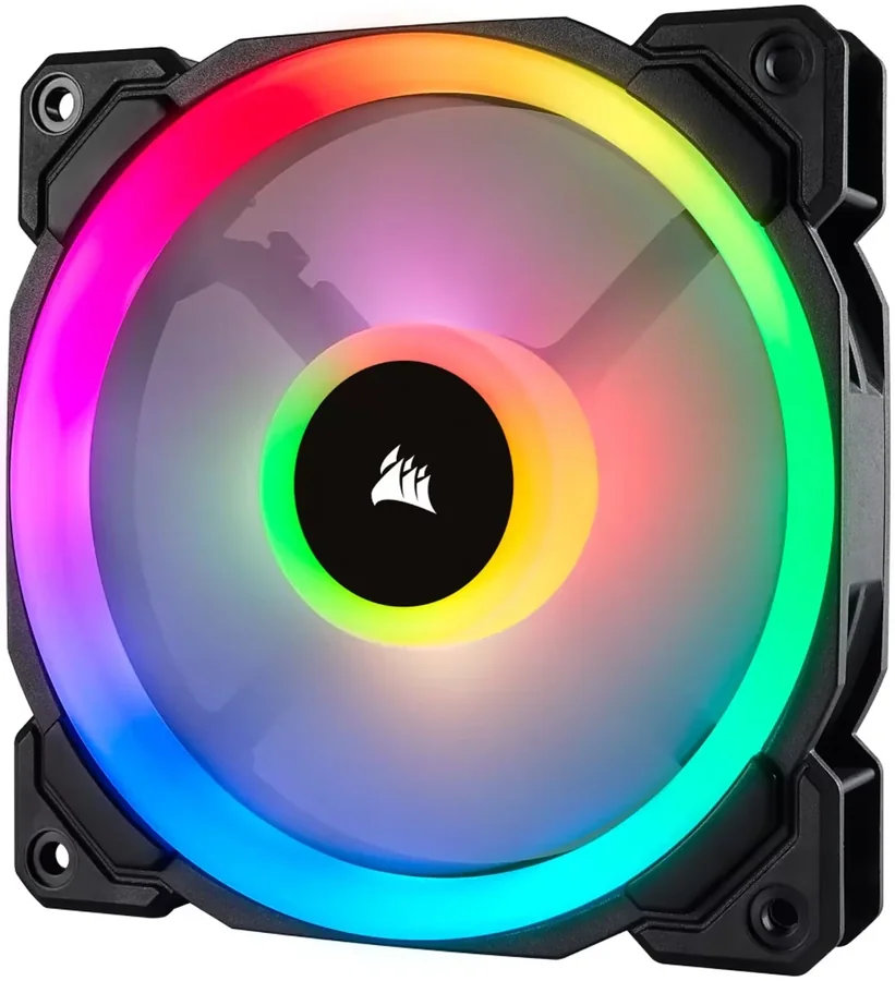 מאוורר למארז Corsair LL140 RGB 140mm Dual Light Loop RGB LED