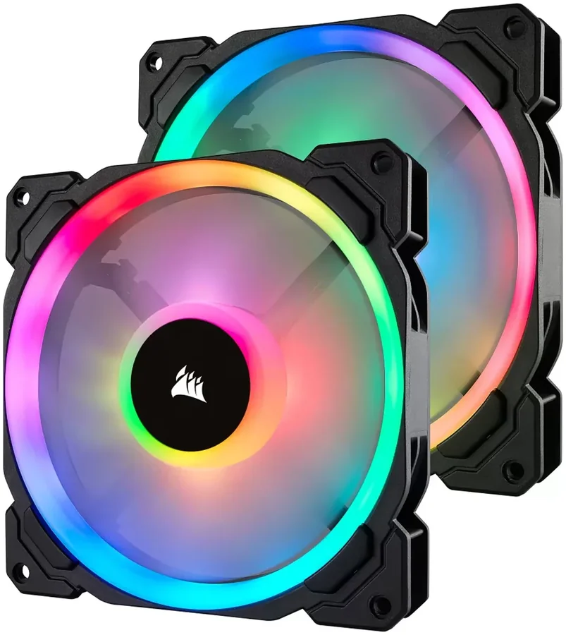 ערכת מאווררים למארז Corsair LL140 RGB 2 Fan Pack with Lighting Node PRO