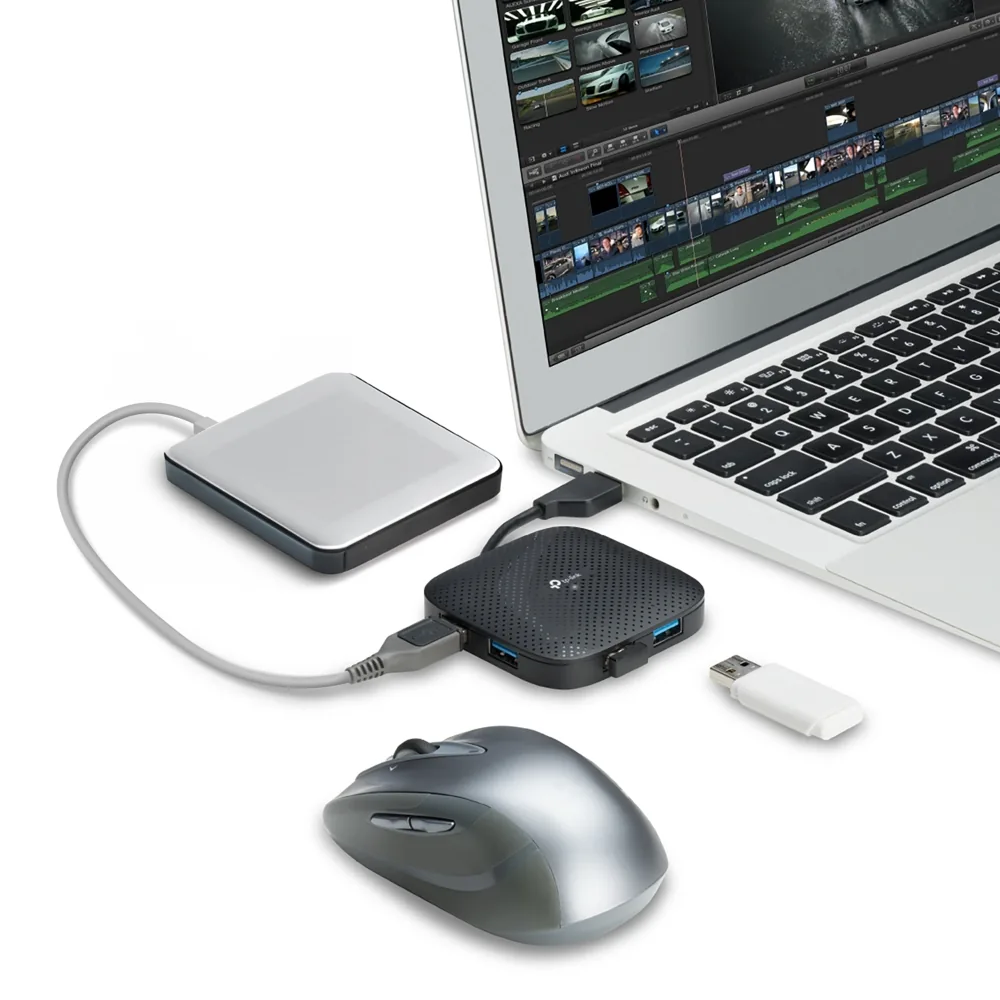 USB-разветвитель TP-Link UH400 на 4 порта – дополнительные детали
