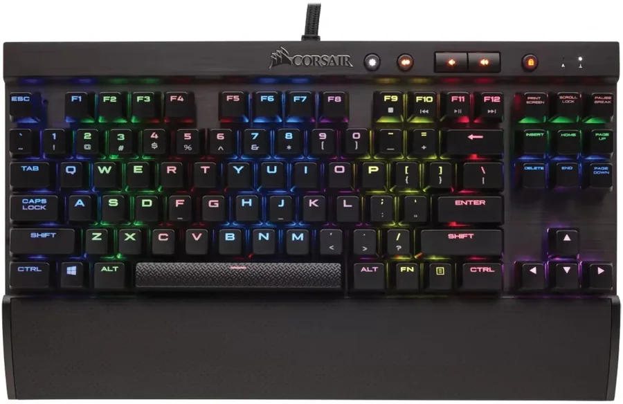 מקלדת גיימינג Corsair K65 LUX RGB Cherry MX Red