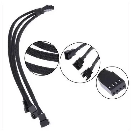 GENERIC 4 PIN to 3x4 PIN Fan Splitter