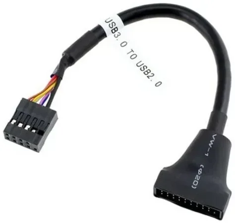מתאם לחיבור USB 3.0 ממארז ללוח אם USB 3.0 19/20 Pin to USB 2.0 9 Pin