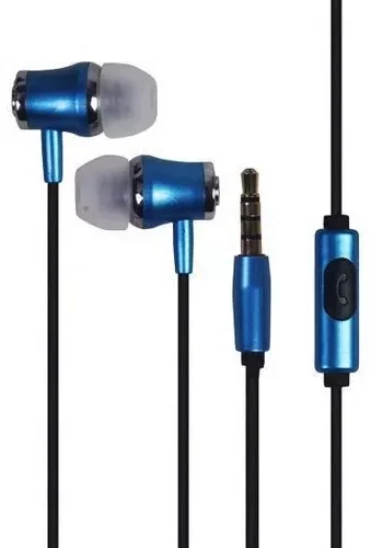 Wired Earphones with Microphone Silver Line FDH-105 Blue