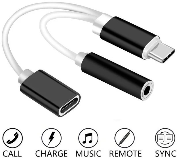 מתאם אודיו Gold Touch USB Type C to Audio and Charge