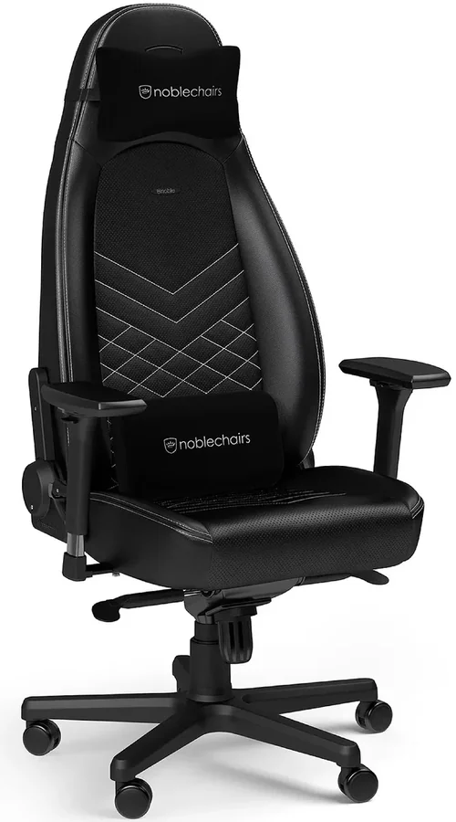 Игровое кресло Noblechairs ICON Black/Platinum White