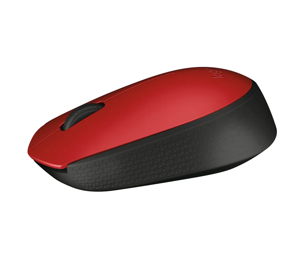 Беспроводная мышь Logitech M171 красная – дополнительный ракурс