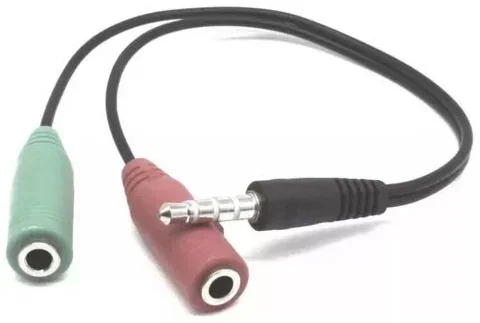 Gold Touch Splitter Speaker & Microphone
