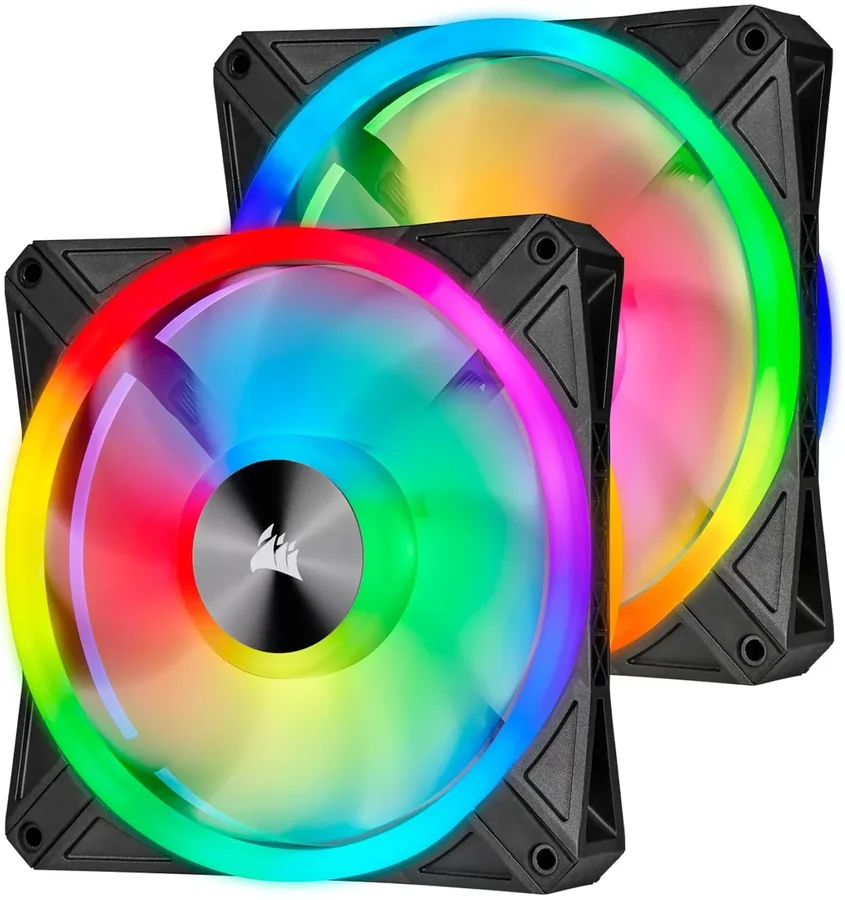 Corsair iCUE QL140 RGB Dual Fan Kit with Lighting Node CORE