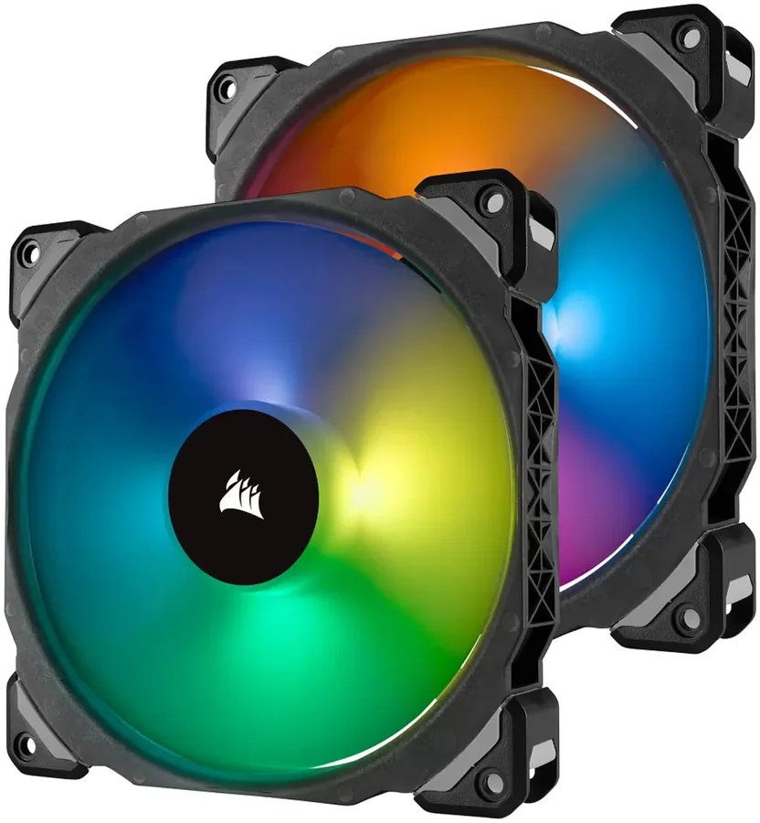 Corsair ML140 PRO RGB Twin Pack with Lighting Node PRO Case Fans