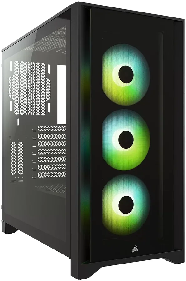 מארז Corsair iCUE 4000X RGB Tempered Glass שחור