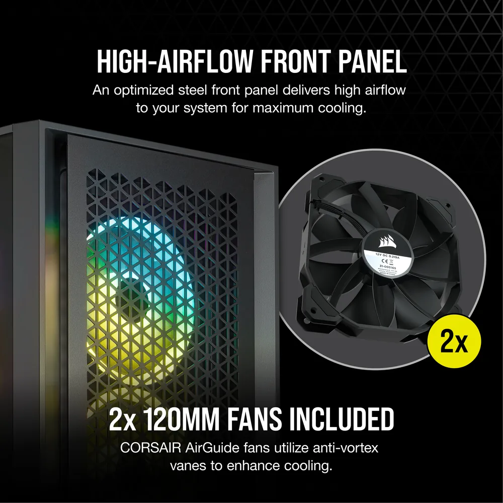 Corsair 4000D AIRFLOW Black Case – Additional Details