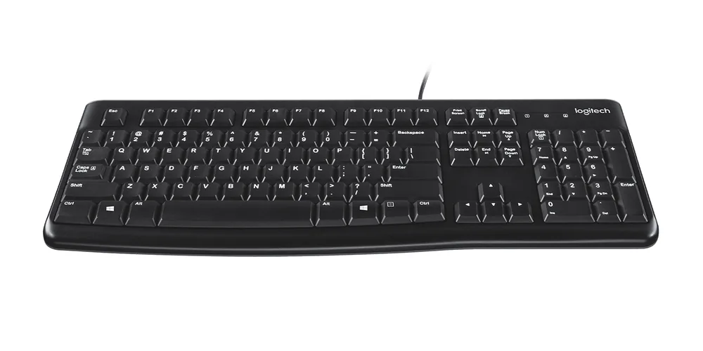 Проводная клавиатура Logitech K120 чёрная — дополнительный вид