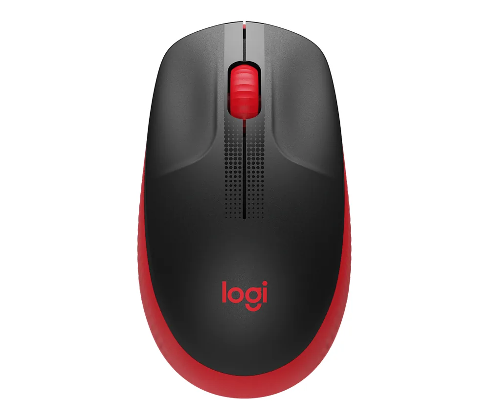 Logitech M190 Wireless Mouse – Red