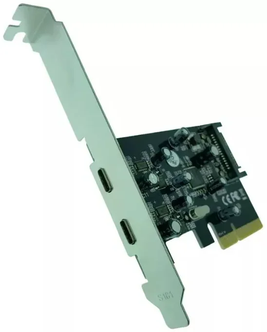 Gold Touch PCIe Card With 2Ports USB3.1 Type C