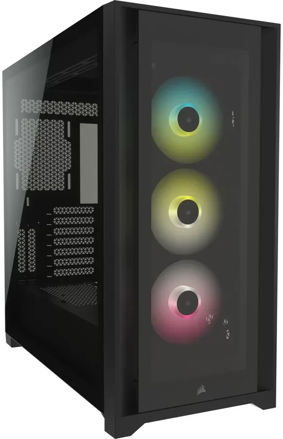 מארז Corsair iCUE 5000X RGB Tempered Glass שחור