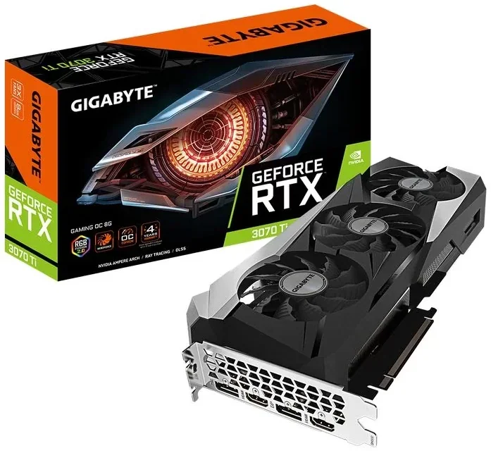 Видеокарта Gigabyte GeForce RTX 3070 Ti GAMING OC 8G