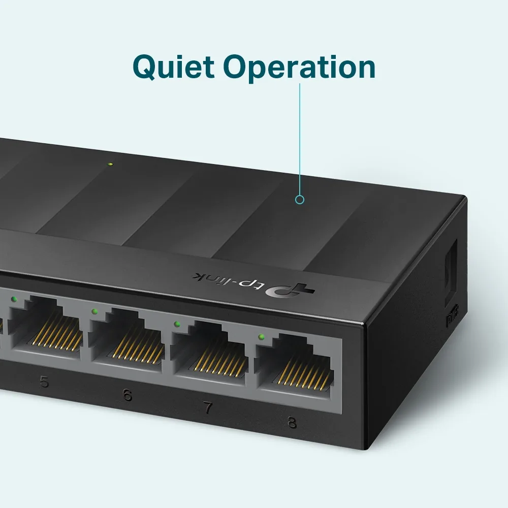 Настольный коммутатор TP-Link LS1008G, чёрный – дополнительные детали