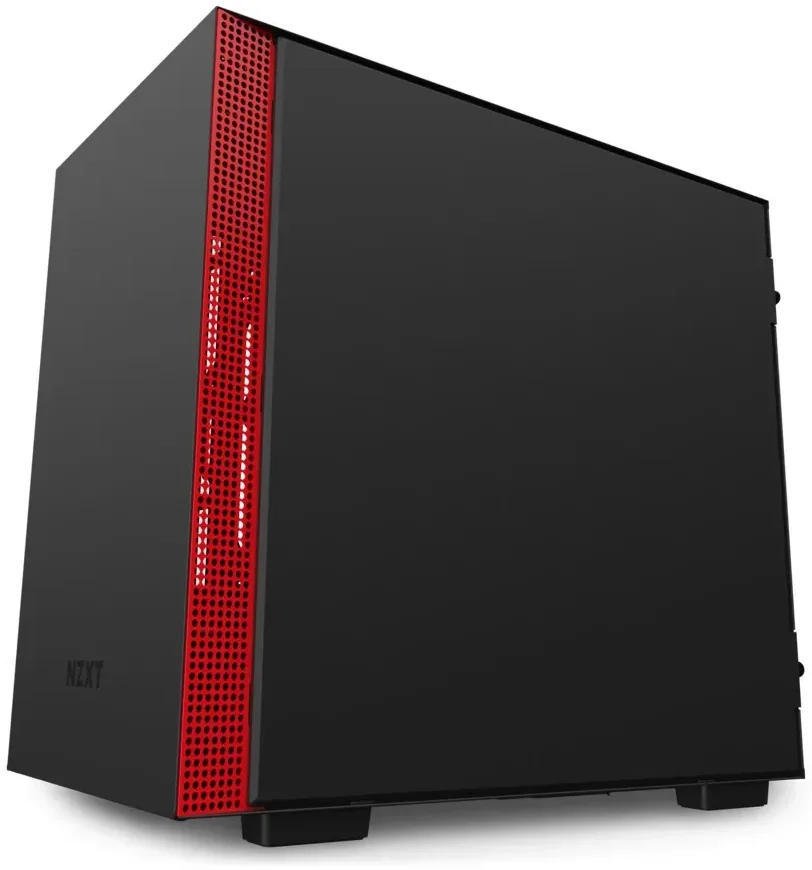 NZXT H210i Mini-ITX Case Matte Black/Red