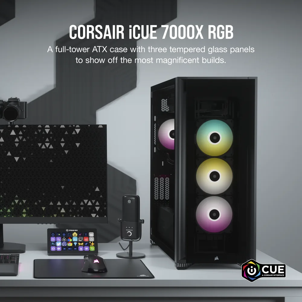 Corsair iCUE 7000X RGB Black Case – Additional View