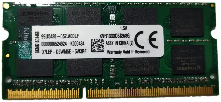 SODIMM Memory Kingston KVR1333D3S9/8G