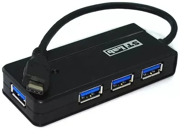 מפצל USB St-Lab USB3.0-C 4-Ports Pocket Hub