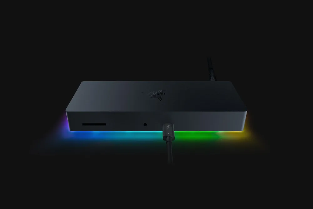תחנת עגינה Razer Thunderbolt 4 Dock Chroma שחור – פרטים נוספים