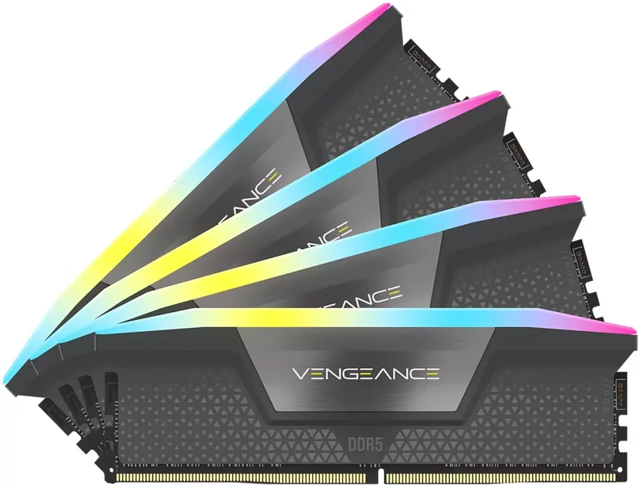 Оперативная память для ПК Corsair Vengeance RGB 64GB (4x16GB) DDR5 6400MHz CL32