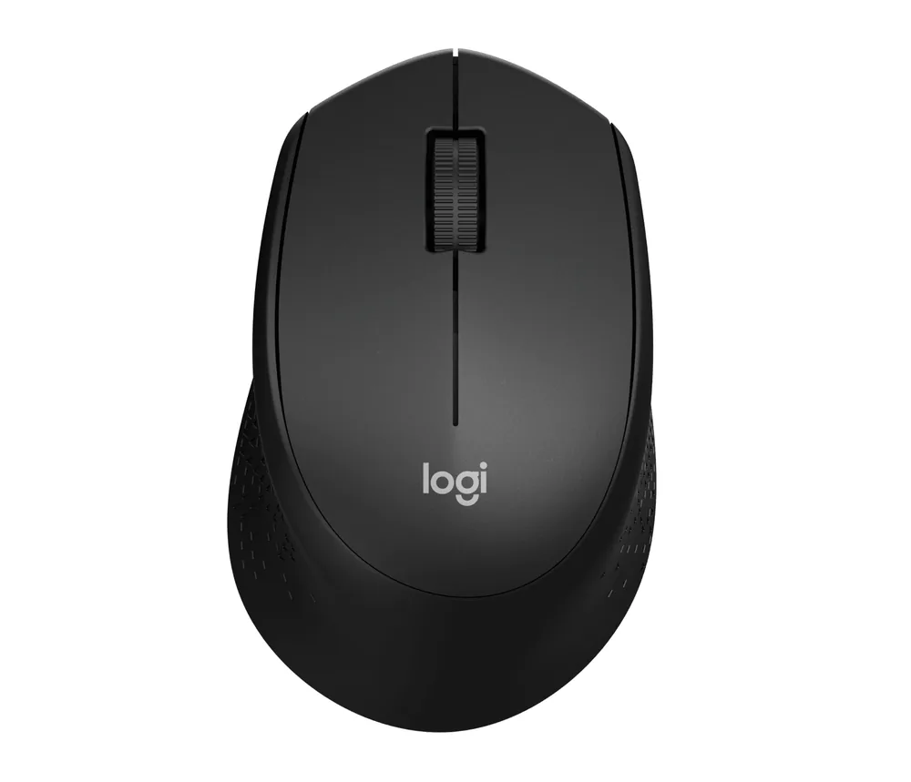 Тихая беспроводная мышь Logitech M330 Silent Plus, чёрная