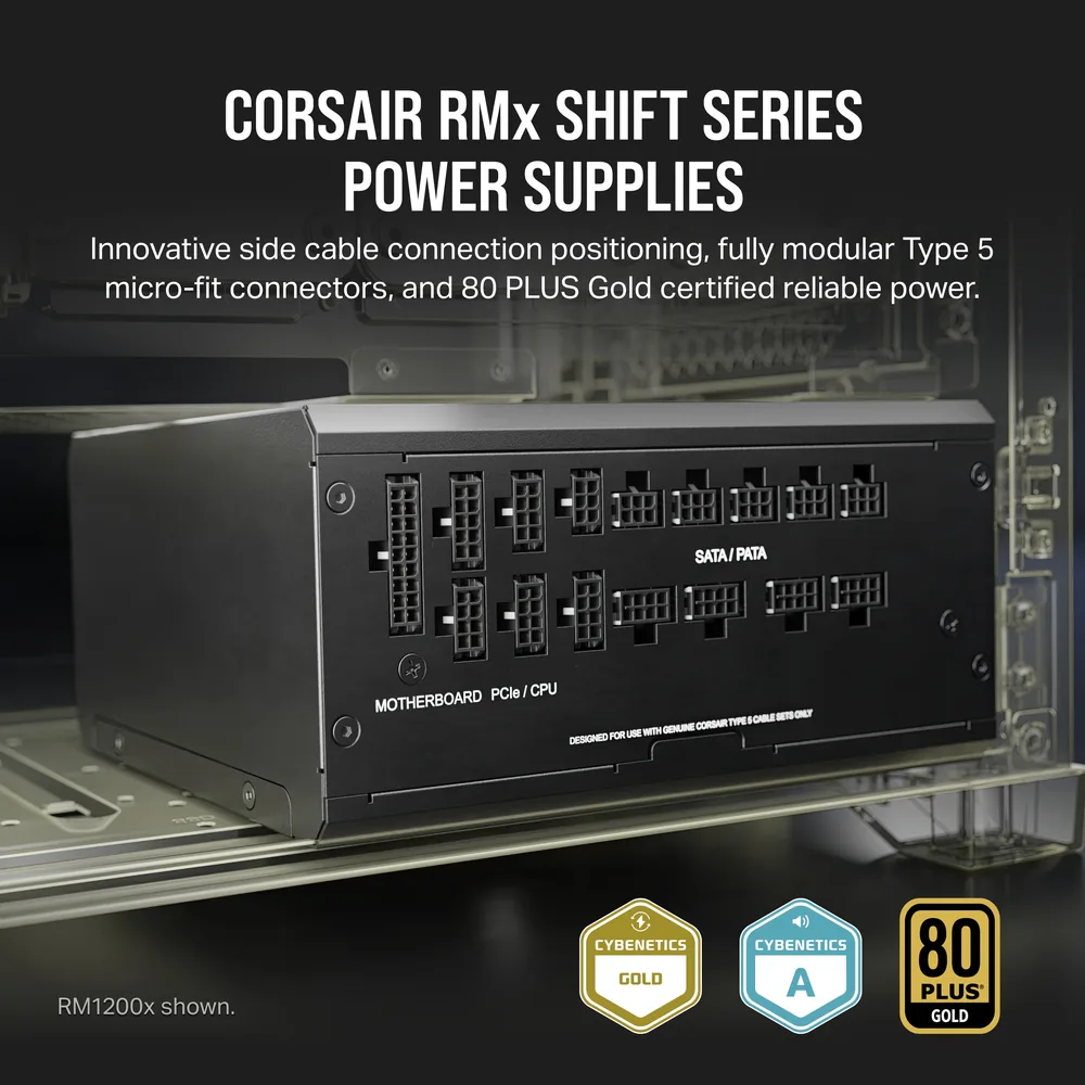ספק כוח Corsair RM850x SHIFT שחור – מבט נוסף