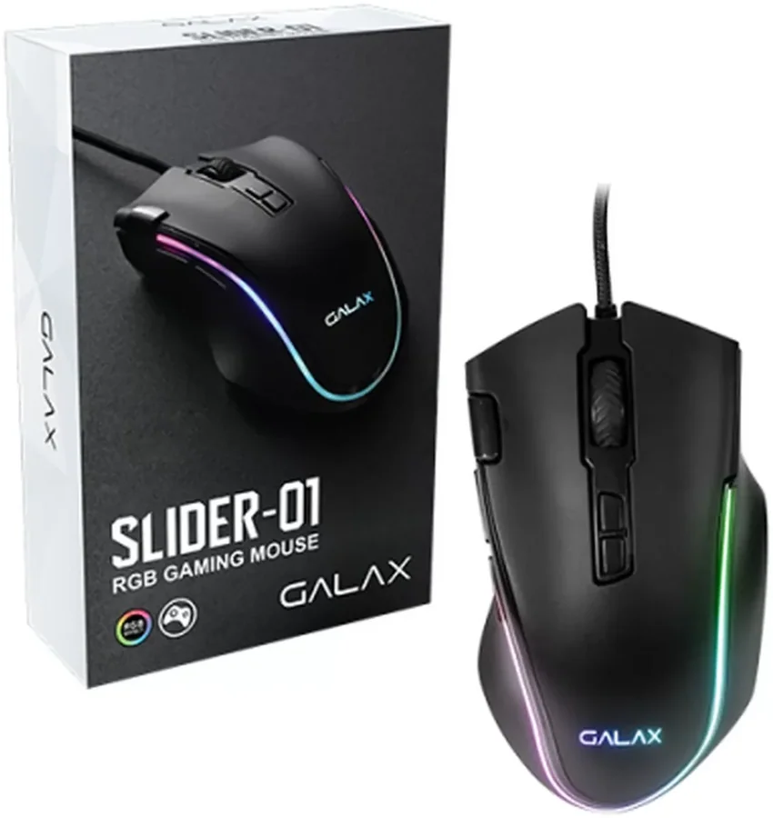 Gaming Mouse Galax Gaming Mouse (SLD-01) 7200DPI/ RGB/ 8 Programmable Macro Keys