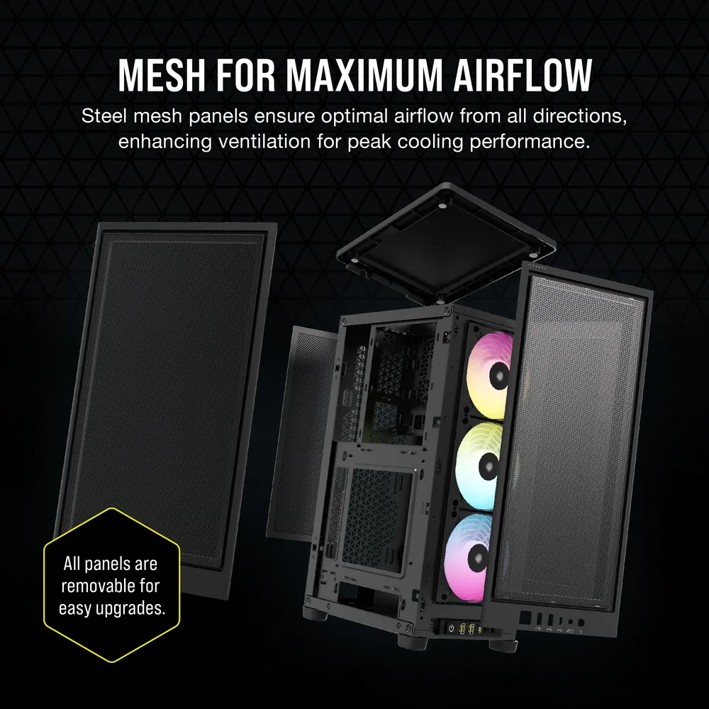 Corsair 2000D RGB AIRFLOW Black Case – Additional Details