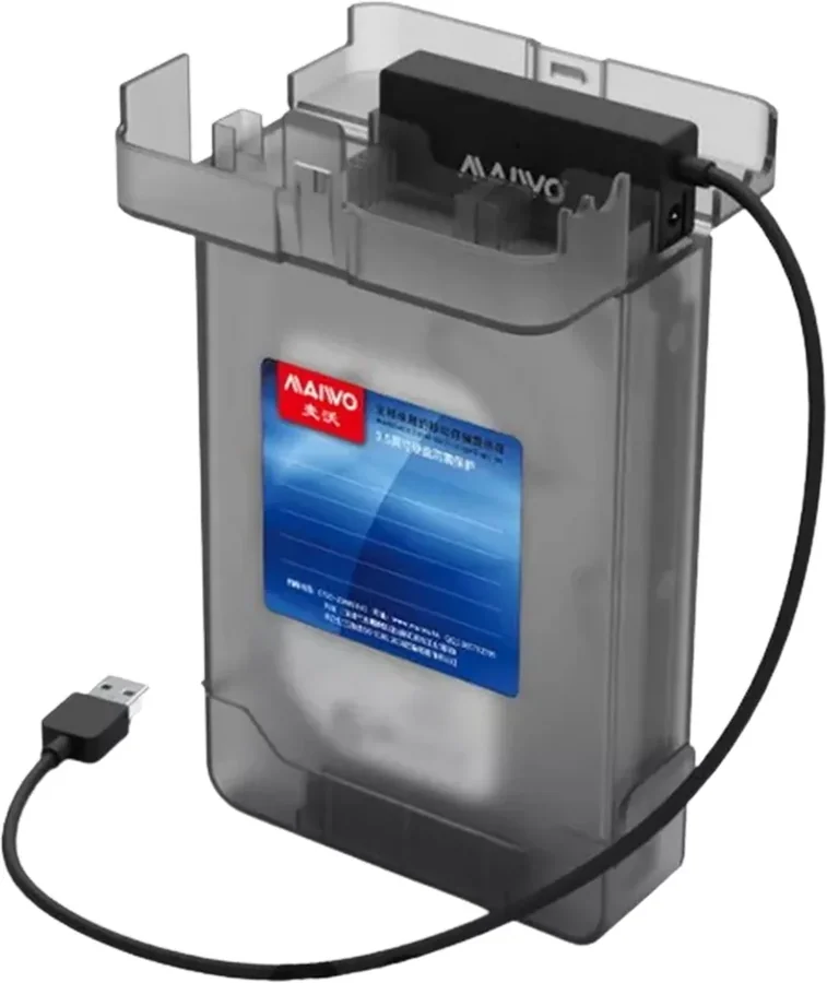 מארז לדיסק קשיח Maiwo USB 3.2 Gen1 to SATA Converter with Protective Box