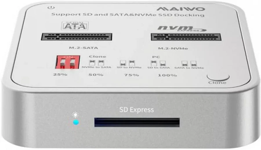 Maiwo K3016CL M.2 SATA/NVMe Docking Station 10Gbps