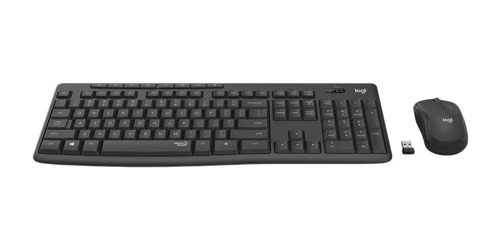 סט מקלדת ועכבר אלחוטי Logitech MK295 Silent שחור – מבט נוסף