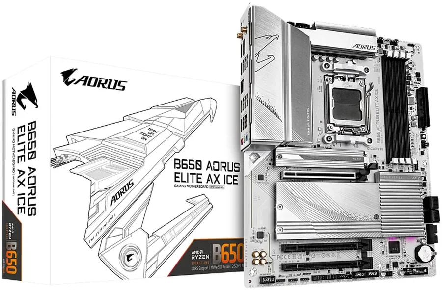 לוח אם Gigabyte B650 AORUS ELITE AX ICE
