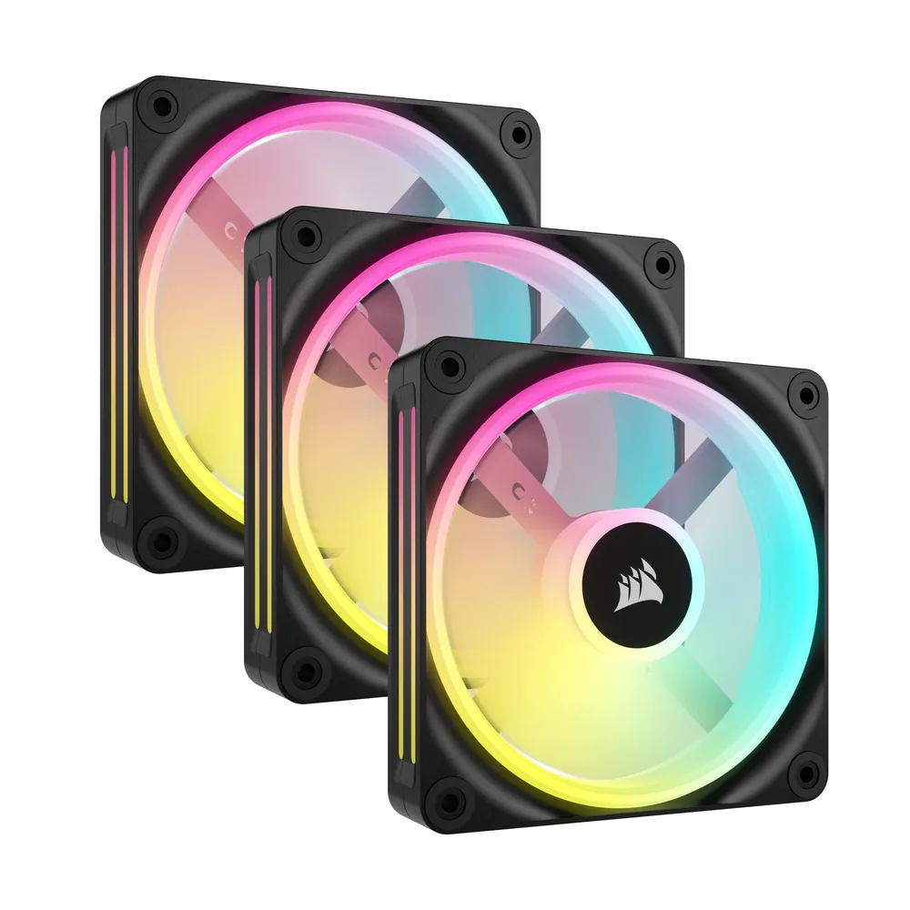 CORSAIR iCUE LINK QX120 RGB Black 3-Fan Kit