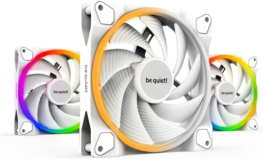 מאוורר למארז be quiet! LIGHT WINGS WHITE 140mm PWM high-speed Triple-Pack